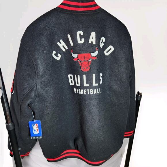 Chicago Bulls Letterman Jacket Original Deluxe Size XLarge New With Tags - Picture 3 of 10